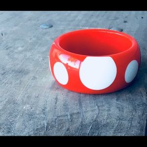 🎄🎅🎄Vintage Red & White Polka Dot Bangle